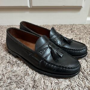 Allen Edmonds Maxfield Tassel Loafers Black Leather Size 11